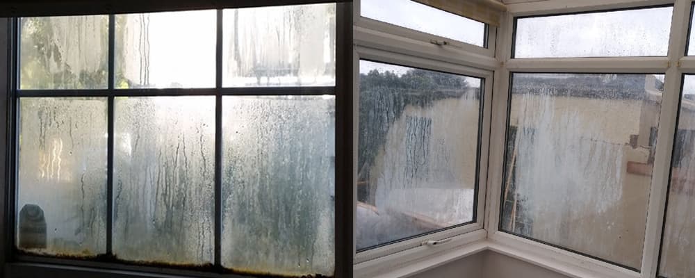 Foggy glass windows needing repair